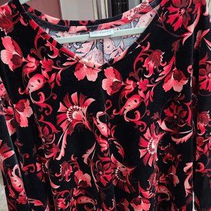 Catherine's Red and black floral Shirt  #16